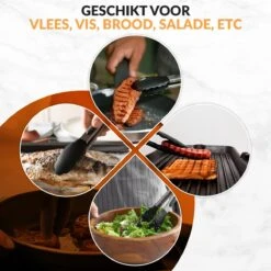 Merkloos Vleestang Voor In De Keuken Keukentang Serveertang BBQ Tang Accesoires Barbecuetang – Roestvrij Staal En Siliconen – Set Van 2 10 Merkloos Vleestang Voor In De Keuken Keukentang Serveertang BBQ Tang Accesoires Barbecuetang – Roestvrij Staal En Siliconen – Set Van 2 -Kookgerei Koning Verkoop 1200x1200 3621