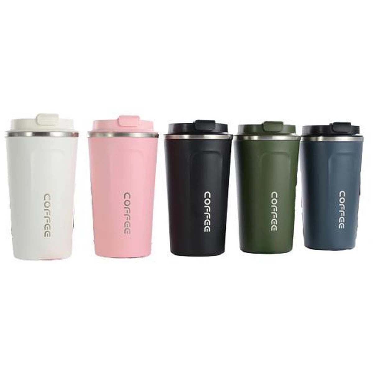 Koffiebeker To Go | Lekvrije Thermosbeker | Thermosfles | RVS Reisbeker | Dubbelwandige Travel Mug | 380 Ml | Zwart 5 Koffiebeker To Go | Lekvrije Thermosbeker | Thermosfles | RVS Reisbeker | Dubbelwandige Travel Mug | 380 Ml | Zwart - Afbeelding 5