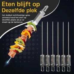 Ferodelli Kebab Spiezen - Bbq Spiezen - Set Van 6 - Barbeque Accesoires - Premium -Kookgerei Koning Verkoop 1200x1200 3648