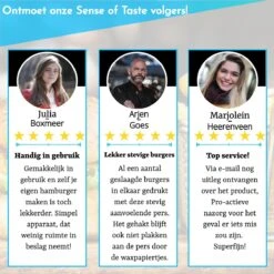 Hamburgerpers - Antiaanbaklaag - BBQ Set - RVS - Incl. 10x Waxpapiertjes -Kookgerei Koning Verkoop 1200x1200 3676