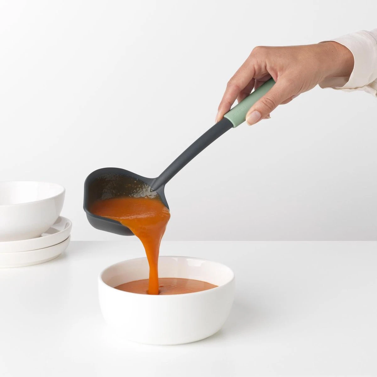 Brabantia Tasty+ Soeplepel Plus Schraper - Jade Green 7 Brabantia Tasty+ Soeplepel Plus Schraper - Jade Green - Afbeelding 7