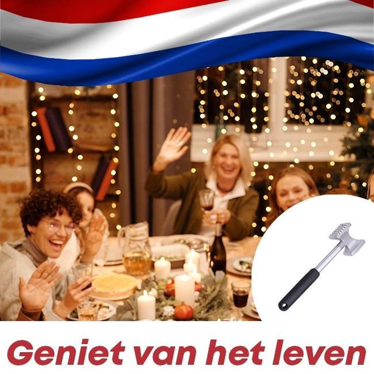 YUGN Vleeshamer Vleesvermalser - Ideaal Om Vlees Mals Te Krijgen - Meat Tenderizer Vleespletter - Barbecue Tip - Barbeque BBQ Accesoires - Cadeau Tip 6 YUGN Vleeshamer Vleesvermalser - Ideaal Om Vlees Mals Te Krijgen - Meat Tenderizer Vleespletter - Barbecue Tip - Barbeque BBQ Accesoires - Cadeau Tip - Afbeelding 6