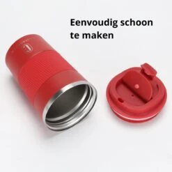 Castagnola Design RVS Koffiebeker To Go - Rood - 380ml - Thermosbeker - Theebeker -Kookgerei Koning Verkoop 1200x1200 374