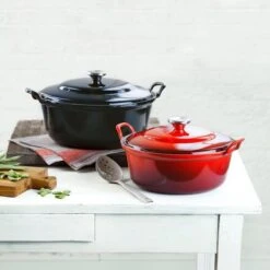 Le Creuset Braadpan Faitout Tradition Kersenrood - ø 24 Cm / 3 Liter -Kookgerei Koning Verkoop 1200x1200 3828