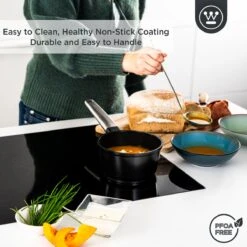 Westinghouse Performance Series - Steelpan Inductie 18cm - Zwart - Geschikt Voor Alle Warmtebronnen Inclusief Inductie En Ovenbestendig - Sauspan -Kookgerei Koning Verkoop 1200x1200 3846