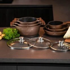 Herenthal Inductie Pannenset- Luxe 10-delige Koekenpannenset - Voor Alle Warmtebronnen - Met Glazen Deksels - Koper 15 Herenthal Inductie Pannenset- Luxe 10-delige Koekenpannenset - Voor Alle Warmtebronnen - Met Glazen Deksels - Koper -Kookgerei Koning Verkoop 1200x1200 3852