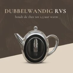 T&C Theepot Met Filter En Dubbelwandig - 1,2L - Matte Grijs 13 T&C Theepot Met Filter En Dubbelwandig - 1,2L - Matte Grijs -Kookgerei Koning Verkoop 1200x1200 39