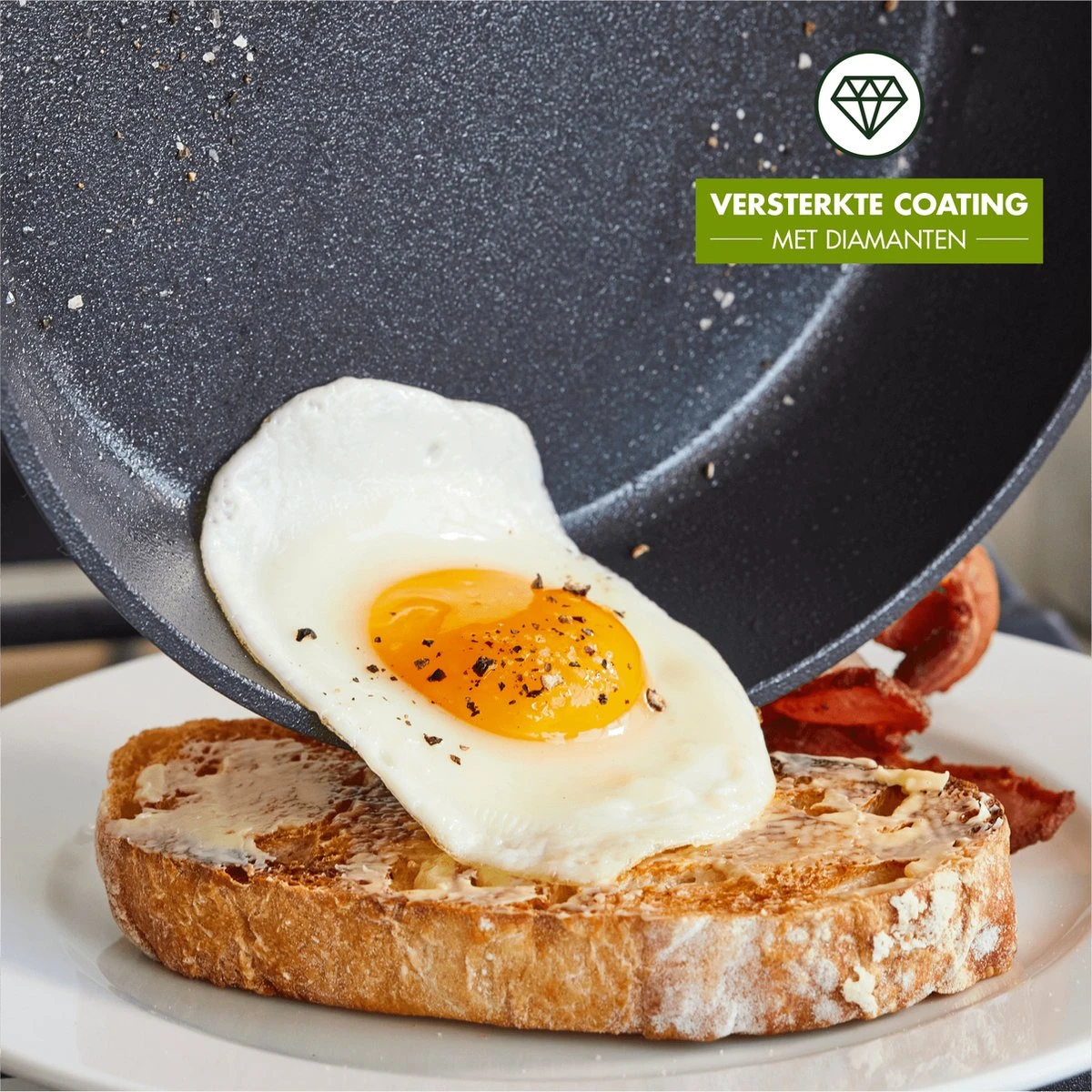 GreenPan Copenhagen Wok Met Extra Handvat 30cm/4.8L 12 GreenPan Copenhagen Wok Met Extra Handvat 30cm/4.8L - Afbeelding 12