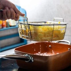 Nuovva Koperen Frituurpan, Met Diepe Zijkanten & Deksel -Kookgerei Koning Verkoop 1200x1200 3919