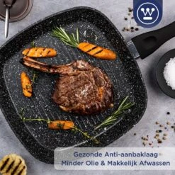 Westinghouse Grillpan - Ø 28 Cm - Zwart Marmer - Geschikt Voor Alle Warmtebronnen Inclusief Inductie - Steakpan Met Antiaanbaklaag- Aluminium 13 Westinghouse Grillpan - Ø 28 Cm - Zwart Marmer - Geschikt Voor Alle Warmtebronnen Inclusief Inductie - Steakpan Met Antiaanbaklaag- Aluminium -Kookgerei Koning Verkoop 1200x1200 3936