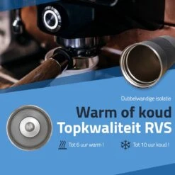 GOAT Outdoor RVS Koffiebeker To Go - Thermosbeker - Theebeker - Reisbeker - Lekvrij - 380ml - Zwart 12 GOAT Outdoor RVS Koffiebeker To Go - Thermosbeker - Theebeker - Reisbeker - Lekvrij - 380ml - Zwart -Kookgerei Koning Verkoop 1200x1200 394