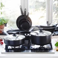 GreenPan Cambridge Koekenpannenset Ø 24cm + Ø 28cm - Zwart - Inductie - PFAS-vrij -Kookgerei Koning Verkoop 1200x1200 3992