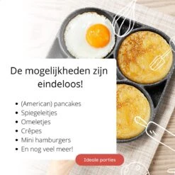 Anti-aanbak Pancake Pan | American Pancake Pan | Omelet Pan | Geschikt Voor Inductie & Alle Warmtebronnen | Eierpan | Omeletmaker | Pancake Maker | Mini Pannenkoekenpan 9 Anti-aanbak Pancake Pan | American Pancake Pan | Omelet Pan | Geschikt Voor Inductie & Alle Warmtebronnen | Eierpan | Omeletmaker | Pancake Maker | Mini Pannenkoekenpan -Kookgerei Koning Verkoop 1200x1200 3993