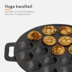 Ocina Poffertjespan – Combo Pack – 19 Poffertjes – Poffertjesmaker – Poffertjespan Inductie – Poffertjespan Electrisch – Gietijzeren Pan - Inclusief Doseerfles, Handvaten, 6x Poffertjesvorken En Invetkwast – Gratis Receptenboek 14 Ocina Poffertjespan – Combo Pack – 19 Poffertjes – Poffertjesmaker – Poffertjespan Inductie – Poffertjespan Electrisch – Gietijzeren Pan - Inclusief Doseerfles, Handvaten, 6x Poffertjesvorken En Invetkwast – Gratis Receptenboek -Kookgerei Koning Verkoop 1200x1200 4026
