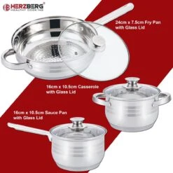 Herzberg Pannenset – 12-Delig – Voor Inductie En Gas – Vaatwasser Bestendig – RVS Met Glazen Deksels 7 Herzberg Pannenset – 12-Delig – Voor Inductie En Gas – Vaatwasser Bestendig – RVS Met Glazen Deksels -Kookgerei Koning Verkoop 1200x1200 4078