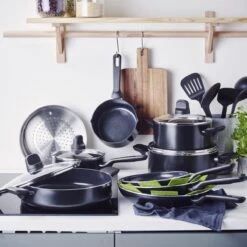 GreenPan Memphis Pannenset - 20-delig - Zwart - Inductie - PFAS-vrij -Kookgerei Koning Verkoop 1200x1200 4121