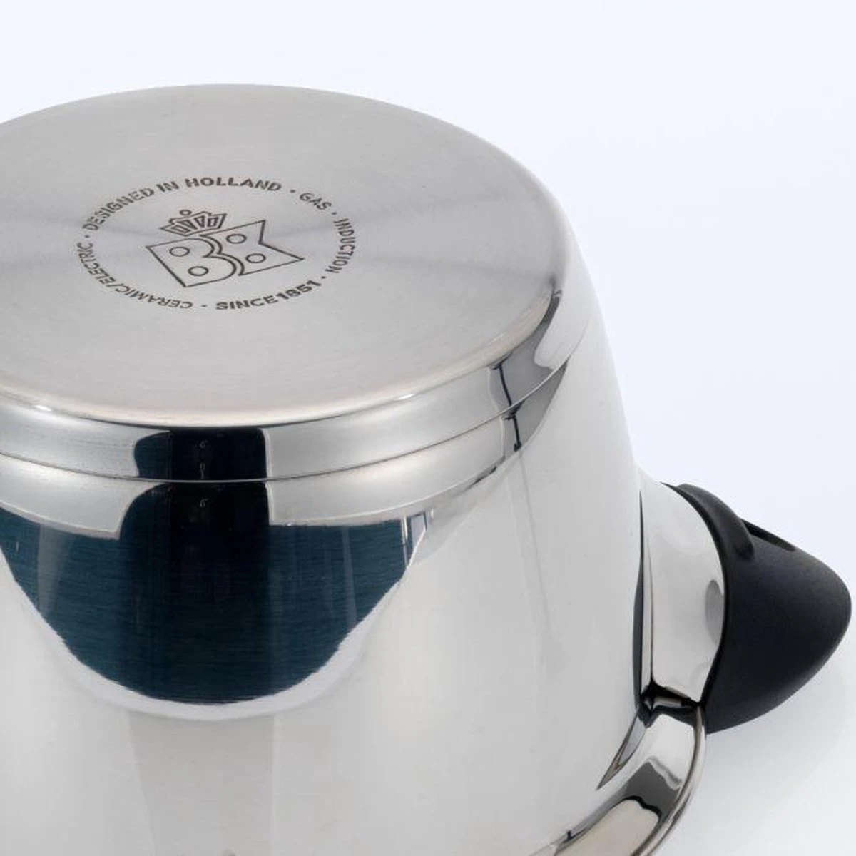 BK Q-linair Classic Pannenset - 5 Delig - RVS - Veilig Afgietsysteem - Inductie 2 BK Q-linair Classic Pannenset - 5 Delig - RVS - Veilig Afgietsysteem - Inductie - Afbeelding 2