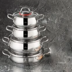 Karaca Emirgan Pannenset - 8 Delig - Geschikt Voor Inductie -Kookgerei Koning Verkoop 1200x1200 4224