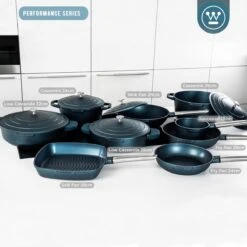 Westinghouse Performance Series - Wokpan Inductie - 28cm Luxe Wok Met Deksel - Blauw - Geschikt Voor Alle Warmtebronnen -Kookgerei Koning Verkoop 1200x1200 4360