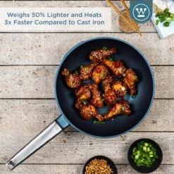 Westinghouse Performance Series - Wokpan Inductie - 28cm Luxe Wok Met Deksel - Blauw - Geschikt Voor Alle Warmtebronnen -Kookgerei Koning Verkoop 1200x1200 4362