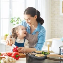 Professionele Koekenpan - Inductie - Voor Eieren / Pannekoeken / Hamburgers - Bakpan - Pan Voor 4 Eieren - Crepe Maker - Pannenkoekenmaker - Braadpan - Anti Aanbaklaag -Kookgerei Koning Verkoop 1200x1200 4476