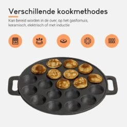 Ocina Poffertjespan– 19 Poffertjes – Poffertjesmaker – Poffertjespan Inductie – Poffertjespan Electrisch – Gietijzeren Pan – Inclusief Warmtebestendige Handvaten– Gratis Receptenboek 13 Ocina Poffertjespan– 19 Poffertjes – Poffertjesmaker – Poffertjespan Inductie – Poffertjespan Electrisch – Gietijzeren Pan – Inclusief Warmtebestendige Handvaten– Gratis Receptenboek -Kookgerei Koning Verkoop 1200x1200 4618