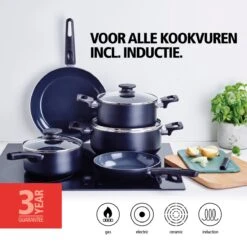 Brabantia Cooking Pleasure Set - 5 Delig - Inductie - Keramische Anti Aanbaklaag - Pfas Vrij -Kookgerei Koning Verkoop 1200x1200 4668