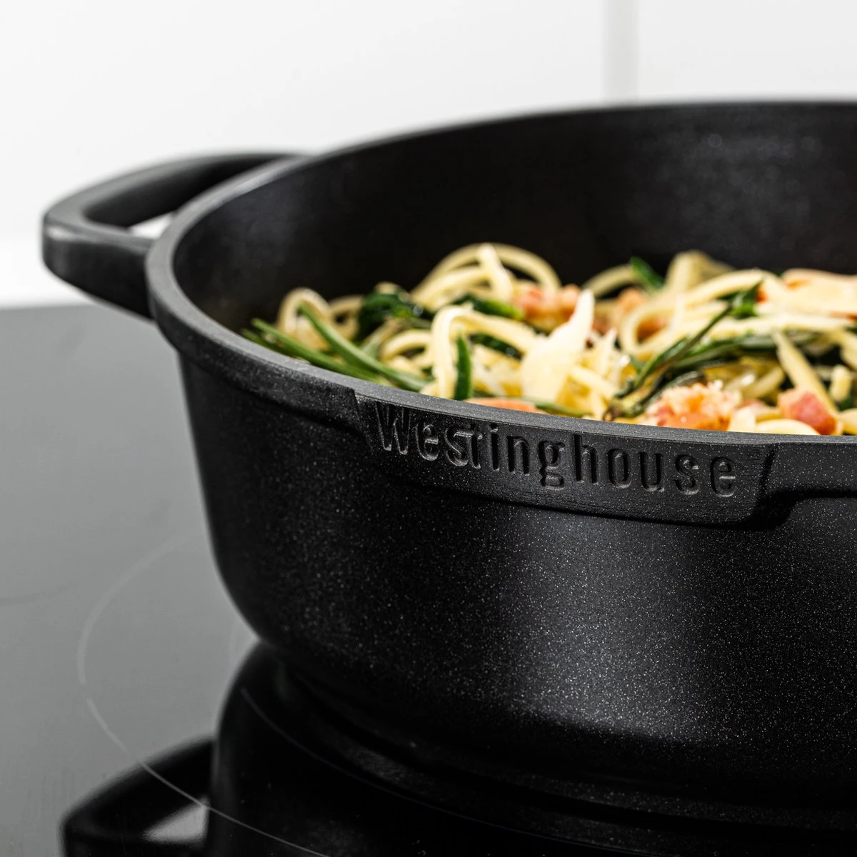 Westinghouse Performance Series - 12-delige Pannenset - Zwart - Geschikt Voor Alle Warmtebronnen Inclusief Inductie 6 Westinghouse Performance Series - 12-delige Pannenset - Zwart - Geschikt Voor Alle Warmtebronnen Inclusief Inductie - Afbeelding 6