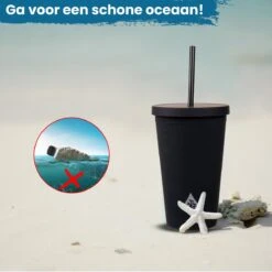 Beker Met Rietje En Deksel Starbucks Milkshake Beker Voor Take Away – Herbruikbare Plastic Drinkbeker Zwart 500ml - VANN 9 Beker Met Rietje En Deksel Starbucks Milkshake Beker Voor Take Away – Herbruikbare Plastic Drinkbeker Zwart 500ml - VANN -Kookgerei Koning Verkoop 1200x1200 477