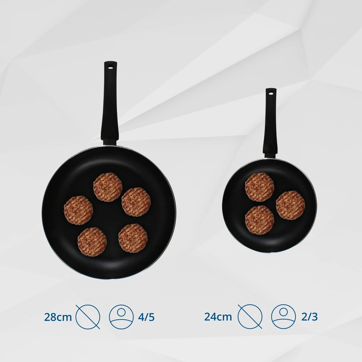 Miller Hapjespan Inductie 28cm - Alle Warmtebronnen - Anti Aanbaklaag 5 Miller Hapjespan Inductie 28cm - Alle Warmtebronnen - Anti Aanbaklaag - Afbeelding 5