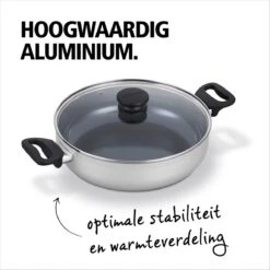 BRABANTIA INDU+ Hapjespan - Keramische Antiaanbaklaag - Met Deksel - Ø 28 Cm - Inductie - Pfas Vrij 11 BRABANTIA INDU+ Hapjespan - Keramische Antiaanbaklaag - Met Deksel - Ø 28 Cm - Inductie - Pfas Vrij -Kookgerei Koning Verkoop 1200x1200 4841