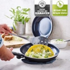 GreenPan Cambridge Hapjespan Met Deksel 28cm - Zwart - Inductie - PFAS-vrij -Kookgerei Koning Verkoop 1200x1200 4871