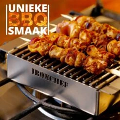 IRONCHEF Lavastenen Grill - Geschikt Voor Gasfornuis - Barbecue - BBQ - Grillplaat - Grilplaat - Bakplaat - Grillpan -Kookgerei Koning Verkoop 1200x1200 4896