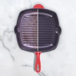 Cdealsz® Grillpan Gietijzer - Inductie - Rood - 28 Cm -Kookgerei Koning Verkoop 1200x1200 4958