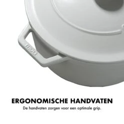 MOA Gietijzeren Braadpan - Inhoud 5,7 Liter - 26CM - Rond - Alle Warmtebronnen - Ook Voor Inductie - Gewicht 5,8 Kg - Wit - C26W 9 MOA Gietijzeren Braadpan - Inhoud 5,7 Liter - 26CM - Rond - Alle Warmtebronnen - Ook Voor Inductie - Gewicht 5,8 Kg - Wit - C26W -Kookgerei Koning Verkoop 1200x1200 4992