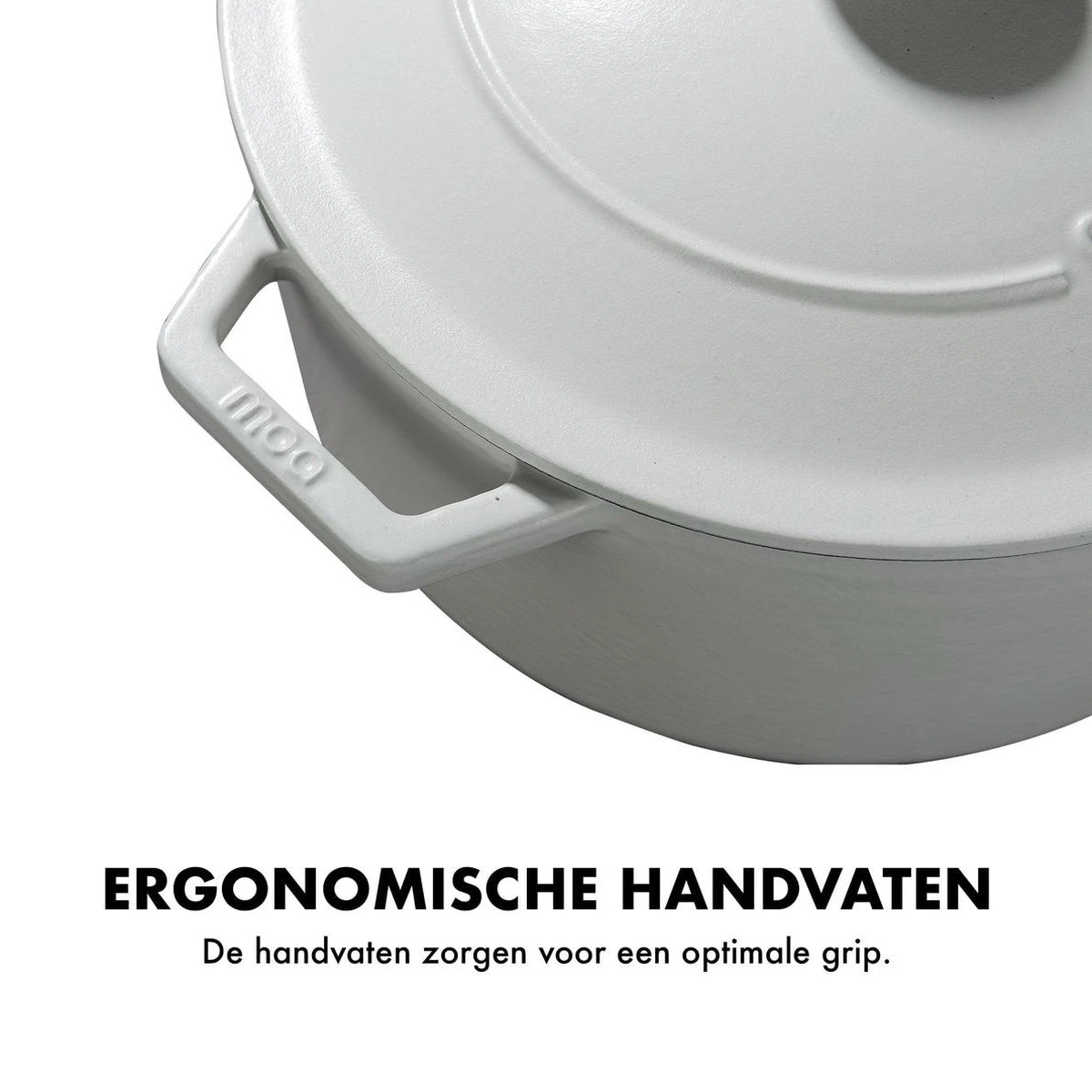 MOA Gietijzeren Braadpan - Inhoud 5,7 Liter - 26CM - Rond - Alle Warmtebronnen - Ook Voor Inductie - Gewicht 5,8 Kg - Wit - C26W 4 MOA Gietijzeren Braadpan - Inhoud 5,7 Liter - 26CM - Rond - Alle Warmtebronnen - Ook Voor Inductie - Gewicht 5,8 Kg - Wit - C26W - Afbeelding 4