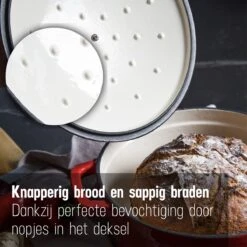 Daumonet Carême Rouge Gietijzeren Braadpan - Sudderpan Kersen Rood - Rond - Ø26 Cm - 4,4 Liter - PFAS & PFOA Vrij - Emaille - Geschikt Voor Alle Warmtebronnen - Elektrisch - Gas - Halogeen - Inductie - Keramisch - Vaatwasserbestendig 12 Daumonet Carême Rouge Gietijzeren Braadpan - Sudderpan Kersen Rood - Rond - Ø26 Cm - 4,4 Liter - PFAS & PFOA Vrij - Emaille - Geschikt Voor Alle Warmtebronnen - Elektrisch - Gas - Halogeen - Inductie - Keramisch - Vaatwasserbestendig -Kookgerei Koning Verkoop 1200x1200 5058