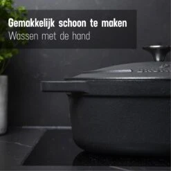 Gietijzeren Braadpan - Sudderpan Zwart Van Daumonet - Ovaal - Ø 29 Cm - 3 Liter - 100% PFAS & PFOA Vrij - Emaille - Geschikt Voor Alle Warmtebronnen - Elektrisch - Gas - Halogeen - Inductie - Keramisch - Vaatwasserbestendig 16 Gietijzeren Braadpan - Sudderpan Zwart Van Daumonet - Ovaal - Ø 29 Cm - 3 Liter - 100% PFAS & PFOA Vrij - Emaille - Geschikt Voor Alle Warmtebronnen - Elektrisch - Gas - Halogeen - Inductie - Keramisch - Vaatwasserbestendig -Kookgerei Koning Verkoop 1200x1200 5071