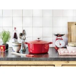 BK Bourgogne Braadpan Ø 28 Cm - Rood - Gietijzer - Inductie -Kookgerei Koning Verkoop 1200x1200 5101