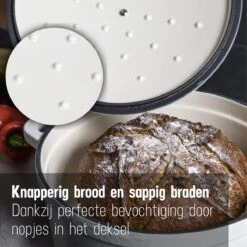 Daumonet Carême Blanc Gietijzeren Braadpan - Sudderpan Wit - Rond - Ø 26 Cm - 4,4 Liter - 100% PFAS & PFOA Vrij - Emaille - Geschikt Voor Alle Warmtebronnen - Elektrisch - Gas - Halogeen - Inductie - Keramisch - Vaatwasserbestendig 12 Daumonet Carême Blanc Gietijzeren Braadpan - Sudderpan Wit - Rond - Ø 26 Cm - 4,4 Liter - 100% PFAS & PFOA Vrij - Emaille - Geschikt Voor Alle Warmtebronnen - Elektrisch - Gas - Halogeen - Inductie - Keramisch - Vaatwasserbestendig -Kookgerei Koning Verkoop 1200x1200 5115