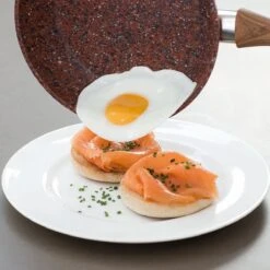 Livington Copper & Stone Pan - 24cm Koekenpan- Anti-aanbaklaag En Krasbestendig - Graniet Look - Binnenste Steenlaag Voor Perfecte Warmteverdeling - Geschikt Voor Ceran, Gas, Elektrisch, Inductie -Kookgerei Koning Verkoop 1200x1200 5145