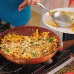 Livington Copper & Stone Pan - 24cm Koekenpan- Anti-aanbaklaag En Krasbestendig - Graniet Look - Binnenste Steenlaag Voor Perfecte Warmteverdeling - Geschikt Voor Ceran, Gas, Elektrisch, Inductie -Kookgerei Koning Verkoop 1200x1200 5148