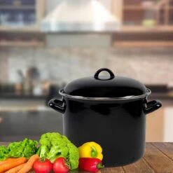 Orange85 Soeppan - Stamppot Pan - Inductie - Zwart - 8 Liter - Staal - Alle Warmtebronnen -Kookgerei Koning Verkoop 1200x1200 5179