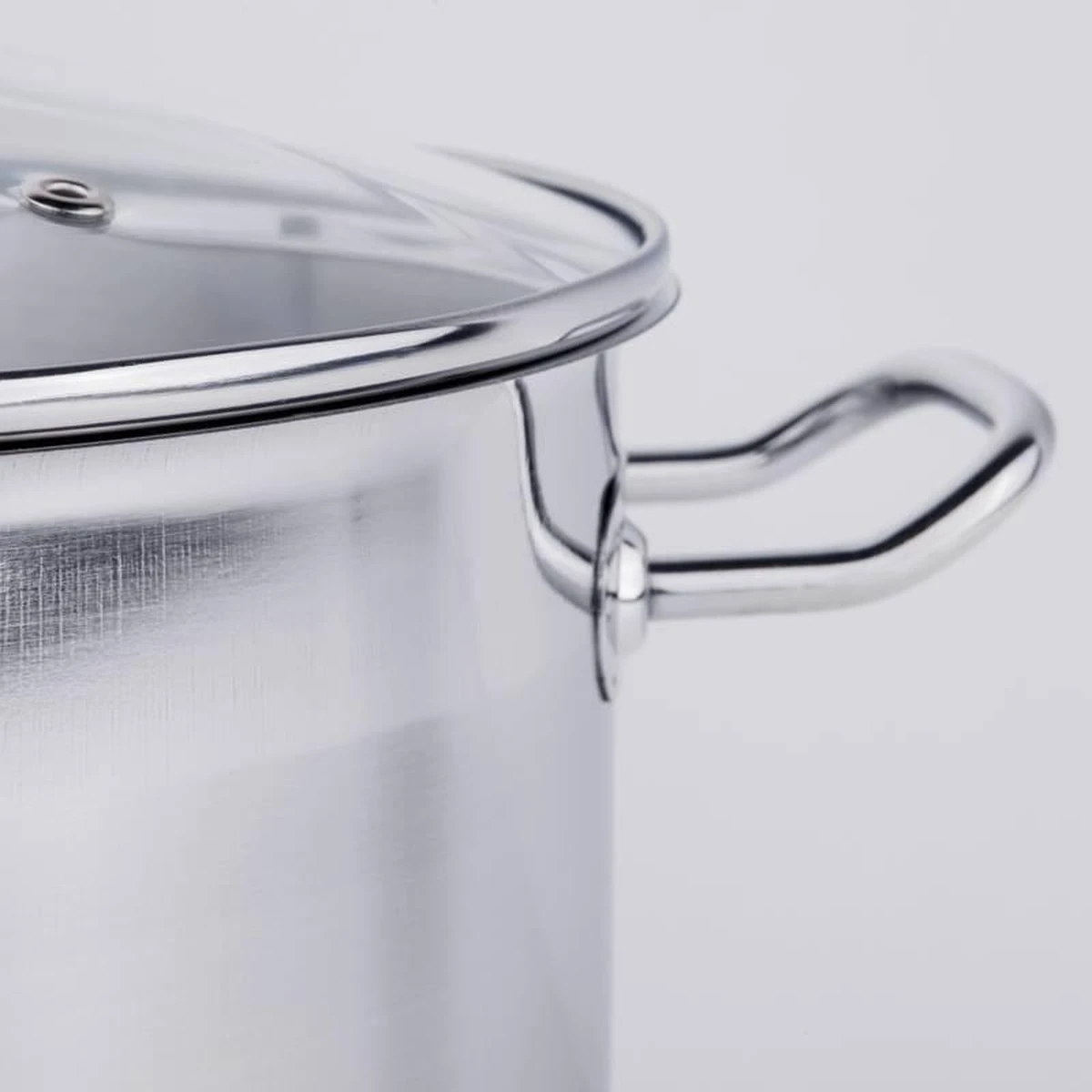 Haushalt Soeppan Met Glazen Deksel - 10 Liter- RVS 11 Haushalt Soeppan Met Glazen Deksel - 10 Liter- RVS - Afbeelding 11