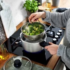 Springlane Roestvrijstalen Snelkookpan - Inductie - Pressure Cooker - 6,0 L Met Stoommand -Kookgerei Koning Verkoop 1200x1200 5204