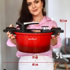 Rosmarino - Snelkookpan Met Glazen Deksel - Zwart - Ø24cm - 5 Liter - 100% PFAS & PFOA Vrij - Aluminium - Pressure Cooker - Non-stick Minerale Coating - Ergonomische Handgrepen - Geschikt Voor Alle Warmtebronnen 19 Rosmarino - Snelkookpan Met Glazen Deksel - Zwart - Ø24cm - 5 Liter - 100% PFAS & PFOA Vrij - Aluminium - Pressure Cooker - Non-stick Minerale Coating - Ergonomische Handgrepen - Geschikt Voor Alle Warmtebronnen -Kookgerei Koning Verkoop 1200x1200 5211