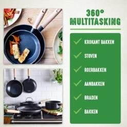 GreenChef Vintage Steelpan 16cm/1.6L - Zwart - Inductie - PFAS-vrij 13 GreenChef Vintage Steelpan 16cm/1.6L - Zwart - Inductie - PFAS-vrij -Kookgerei Koning Verkoop 1200x1200 5301