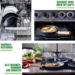 GreenChef Vintage Steelpan 16cm/1.6L - Zwart - Inductie - PFAS-vrij 14 GreenChef Vintage Steelpan 16cm/1.6L - Zwart - Inductie - PFAS-vrij -Kookgerei Koning Verkoop 1200x1200 5302