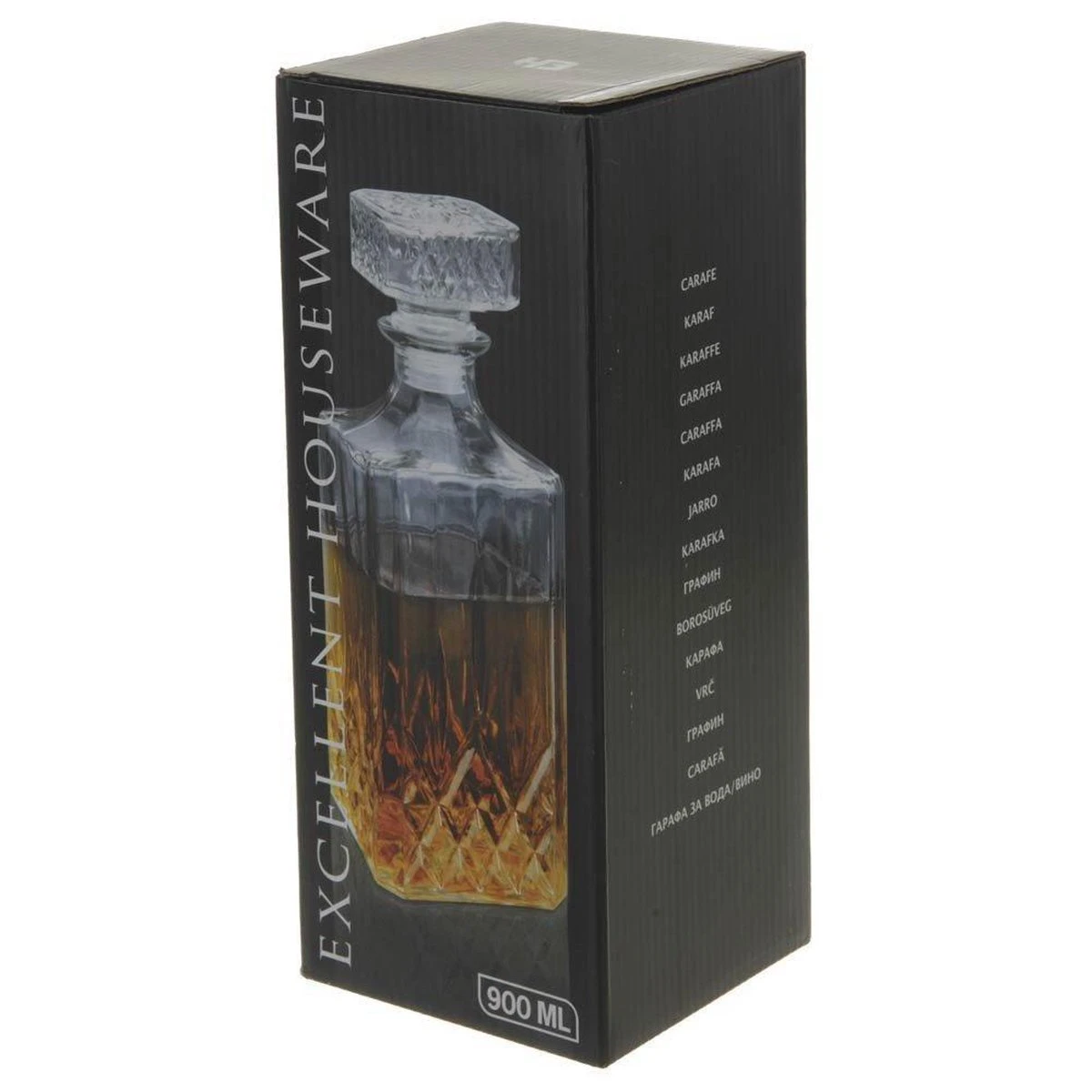 Excellent Houseware Whiskey Karaf - 900 Ml - Glas 5 Excellent Houseware Whiskey Karaf - 900 Ml - Glas - Afbeelding 5