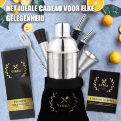Sybra Cocktailset - 7 Delig - Cocktail Shaker - Cocktail Boek - RVS -Kookgerei Koning Verkoop 1200x1200 5404